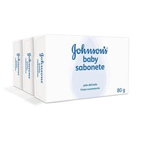 Kit Sabonete Johnson`s Baby - 80g