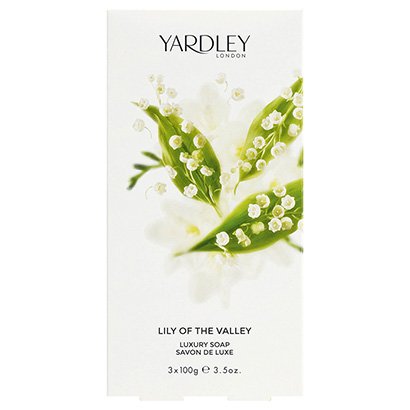 Kit Sabonete Lily Of The Valley Yardley Luxury 100g com 3 Unidades