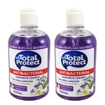 Kit 2 Sabonete Líquido Antibacteriano para Mãos Total Protect Lavanda Vanilla 500ml - Elimina 99,9% das Bactérias