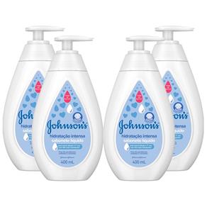 Kit Sabonete Líquido Hidratação Intensa Johnson`s Baby 4 Unidades