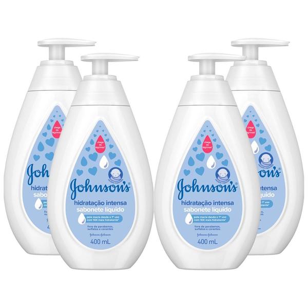 Kit Sabonete Líquido Hidratação Intensa Johnson's Baby 4 Unidades