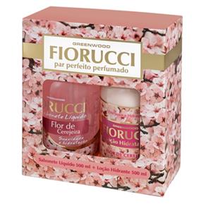 Kit Sabonete Liquido + Loção Hidratante Fiorucci Flor de Cerejeira