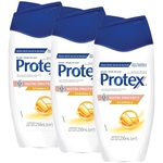Kit Sabonete Líquido Protex Nutri Protect Vitamina E 250ml com 3 unidades