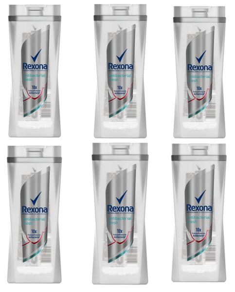 Kit Sabonete Líquido Rexona 200 Ml Antibacterial Fresh com 6 Unidades