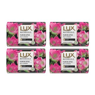 Kit Sabonete Lux Flor de Lotus 85g 4 Unidades