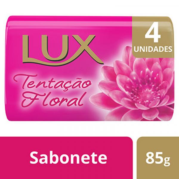 Kit Sabonete Lux Tentação Floral 4x85 G 10 de Desconto