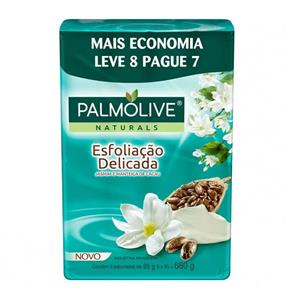 Kit Sabonete Palmolive Esfoliação Delicada com Jasmin Leve 8 Pague 7