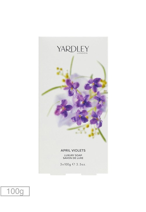 Kit Sabonetes April Violets Yardley 100g