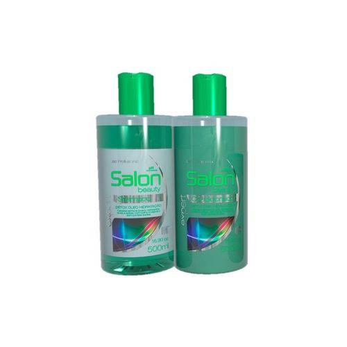 Kit Salon Beauty Shampoo e Condicionador Detox Óleo de Hidratação