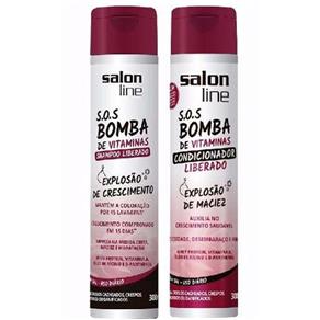 Kit Salon Line Shampoo e Condicionador Bomba Liberado