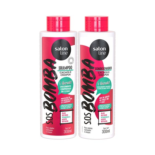 Kit Salon Line SOS Bomba de Vitaminas Liberado Shampoo 300ml + Condicionador 300ml