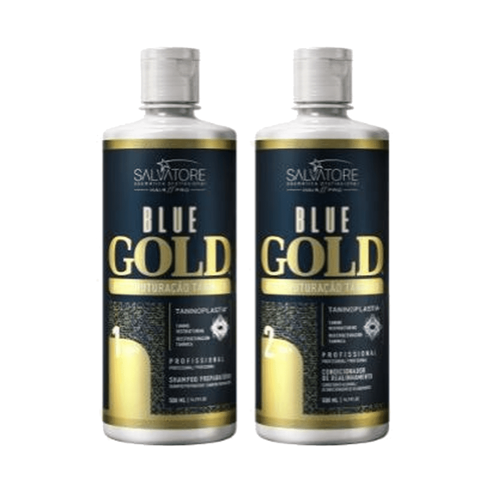 Kit Salvatore Shampoo + Condicionador Blue Gold Ojon 500ml