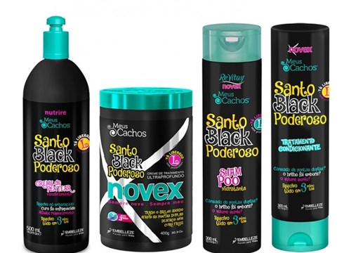 Kit Santo Black Poderoso Novex (4 Produtos)