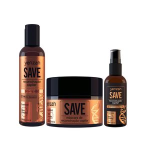 Kit Save - Shampoo + Máscara + Queratina