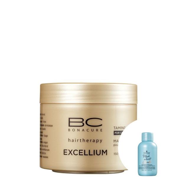 Kit Schwarzkopf BC Excellium Taming 150ml+Shampoo 50ml Mad About Curls Low Foam Cleanser - Schwarzkopf Professional