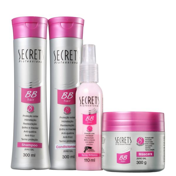 Kit Secrets Professional BB Hair Spray (4 Produtos)