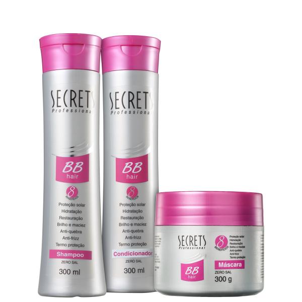 Kit Secrets Professional Bb Hair Tratamento (3 Produtos)
