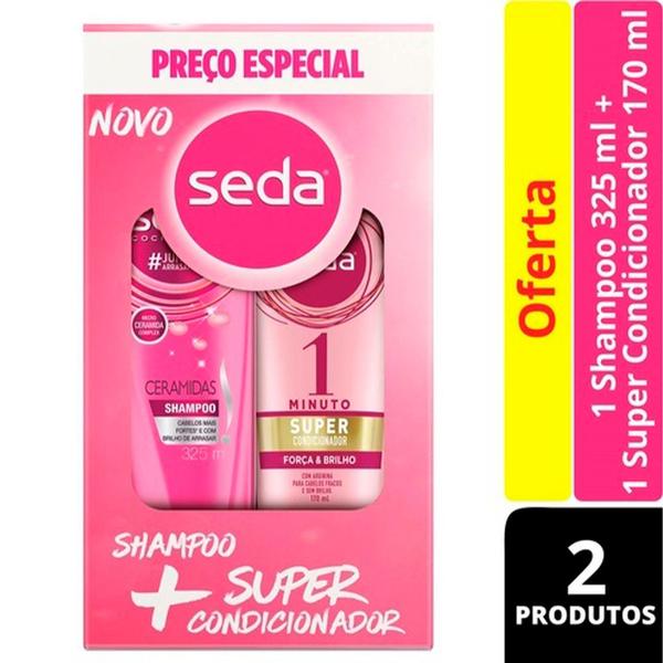 Kit Seda Ceramidas Shampoo 325ml + Super Condicionador 170ml