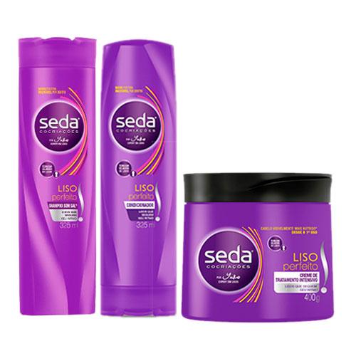 Kit Seda Hidratação Diária Shampoo + Condicionador 325ml + Creme de Tratamento 400g