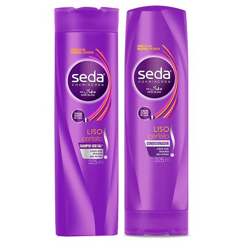Kit Seda Liso Perfeito Shampoo 325ml+Condicionador 325ml