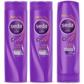 Kit Seda Liso Perfeito Shampoo 325ml 2 Unidades Condicionador 325ml