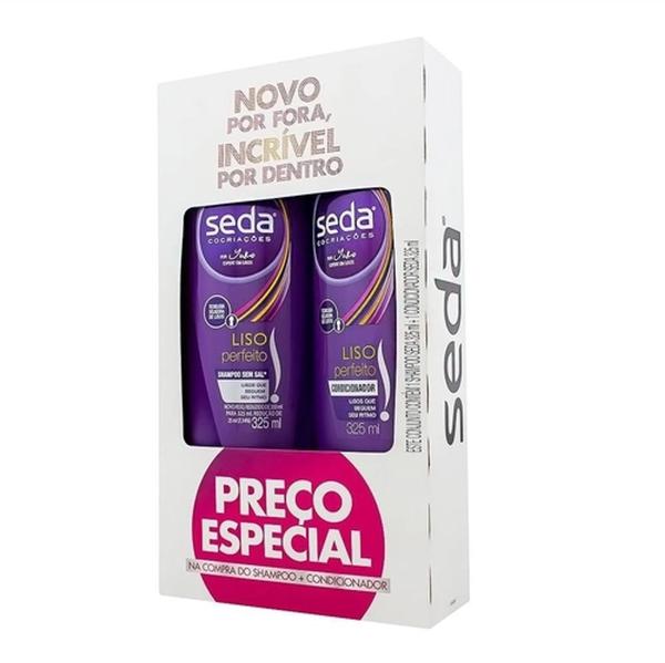 Kit Seda Liso Perfeito Shampoo + Condicionador 325 Ml