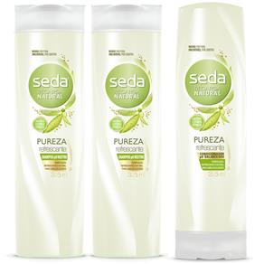 Kit Seda Pureza Refrescante Shampoo 325ml 2 Unidades Condicionador 325ml