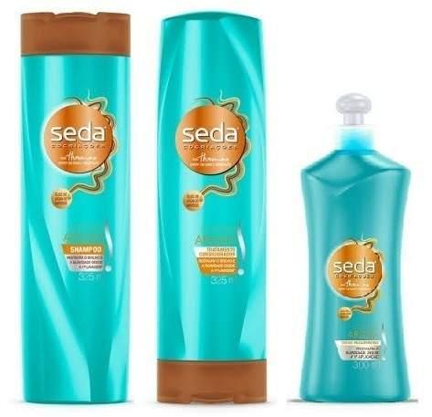 Kit Seda Shampoo + Condicionador + Creme para Pentear Bomba Argan - Sfera
