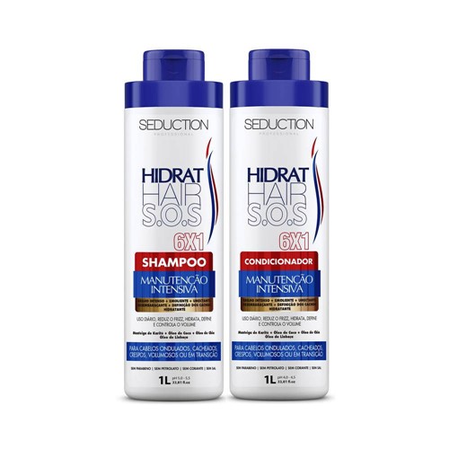 Kit Seduction Shampoo + Condicionador Hidrat Hair S.O.S 1000ml