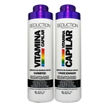 Kit Seduction Vitamina Capilar Shampoo + Condicionador 2x1 Litro