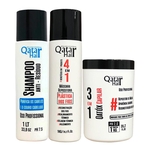 Kit Selagem 4 Em 1 + Botox Massa 3 Em 1 Qatar Hair 3x1litro