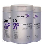 Kit 3 Selante Btx 3d Violet 7 Em 1 Paiolla - 1kg