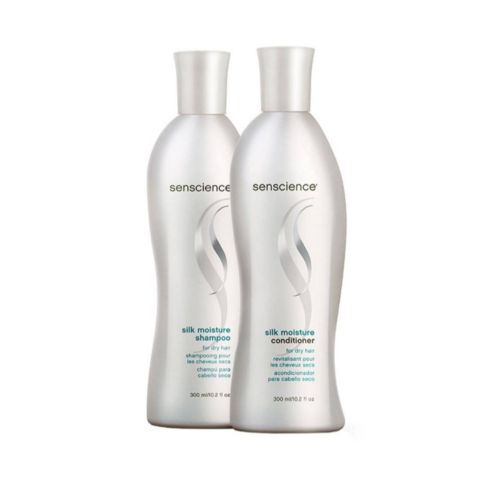 Kit Senscience Shampoo Silk Moisture300ml e Cond.300ml Cabelos Secos