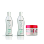 Kit Senscience Silk Moisture Shampoo + Cond 300ml + Máscara Nutritiva YKAS 3 minutos - 500g
