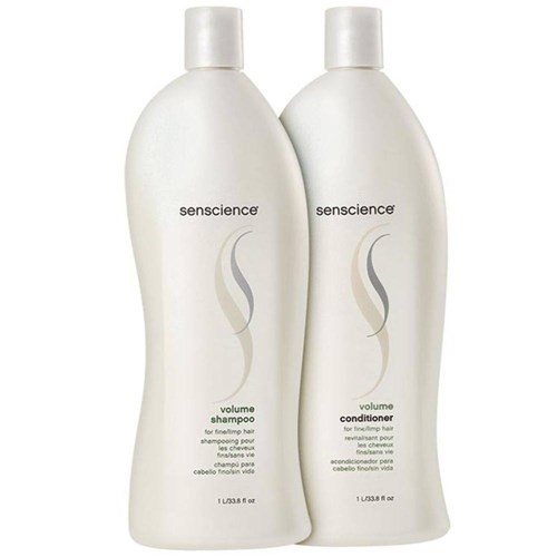 Kit Senscience Volume Shampoo e Condicionador 1L