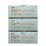Kit Seringa Insulina 300 Unid - Ultrafina 1Ml, 6Mm X 0,25Mm
