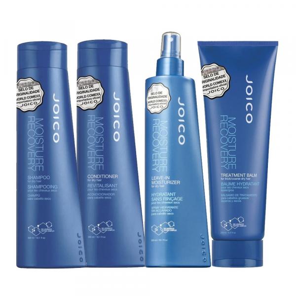 Kit Shampoo 300 Condicioandor 300ml, Mascara 250ml e Leave-In 300ml Joico Moisture