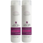 Kit Shampoo 300 ml + Condicionador 300ml Violet Vegas Professional