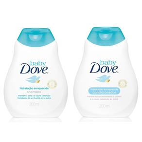 Kit Shampoo 200ml + Condicionador 200ml Dove Baby Hidratação Enriquecida