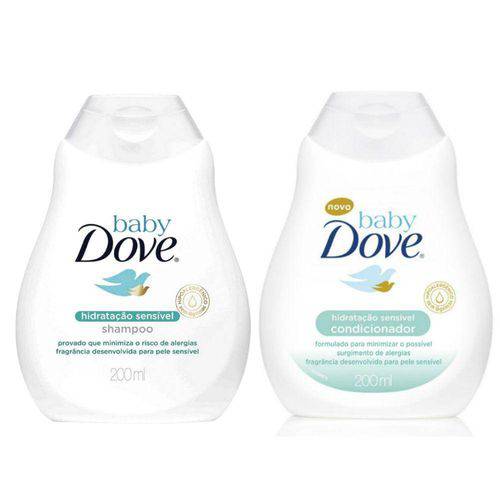 Kit Shampoo 200ml + Condicionador 200ml Dove Baby Hidratação Sensível