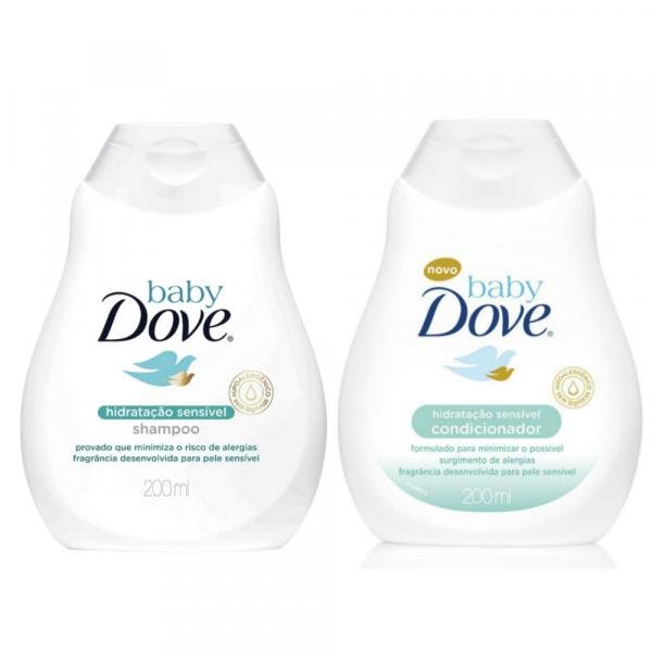 Kit Shampoo 200ml + Condicionador 200ml Dove Baby Hidratação Sensível
