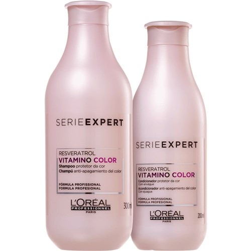 Kit Shampoo 300Ml + Condicionador 200Ml Vitamino Color Resveratrol L'o...