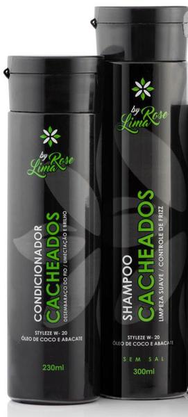 Kit Shampoo 300ml + Condicionador 230ml Cacheados By Rose Lima
