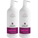 Kit Shampoo 1000ml + Condicionador 1000ml Violet Vegas Professional