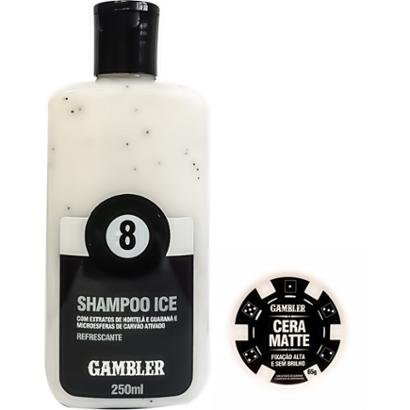 Kit Shampoo 250 Ml + Cera Matte 65mg - Gambler