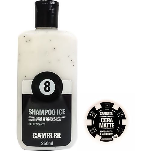 Kit Shampoo 250 Ml + Cera Matte 65mg Gambler