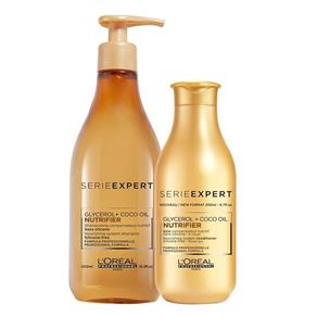 Kit Shampoo 500ml + Condicionador 200ml Nutrifier Glycerol Coco Oil Loreal