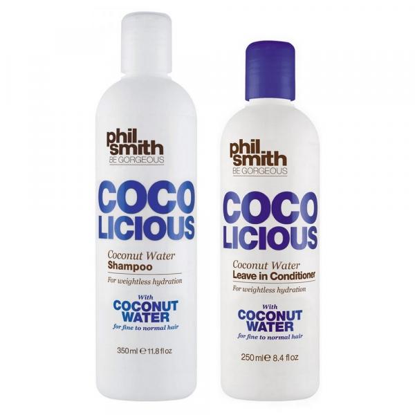 Kit Shampoo 350ml e Condicionador 250ml Phil Smith Coco Licious Coconut Water