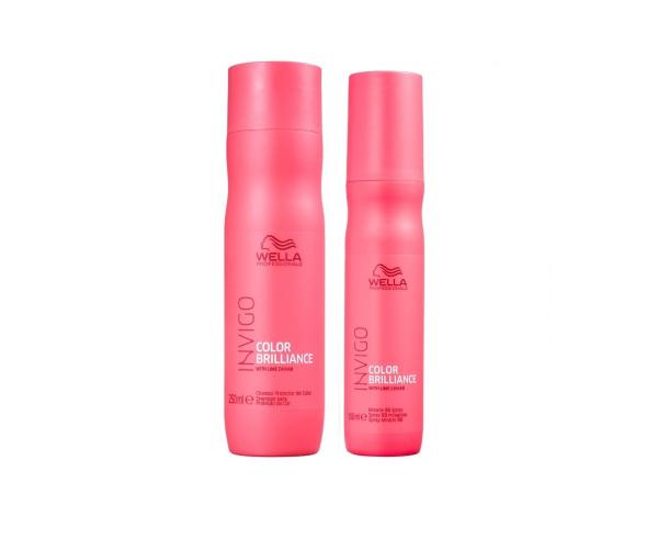 Kit Shampoo 250ml e Leave-In Mirecle BB 150ml Invigo Color Brilliance Wella Professional