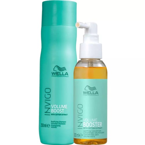 Kit Shampoo 250Ml + Fluido de Tratamento 100Ml Invigo Volume Boost Wel...
